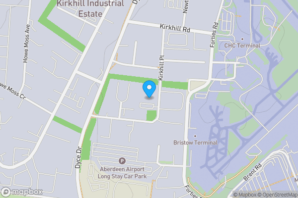 Map location for Site 9 Kirkhill Place, Dyce, Aberdeen, Aberdeenshire, AB21 0GU