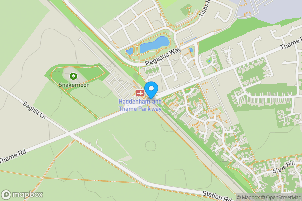 Map location for Thame Road, Aylesbury, Buckinghamshire, HP17 8EW