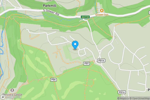 Map location for Golf View, Sandy Lane, Parkmill, Swansea, West Glamorgan, SA3 2EN