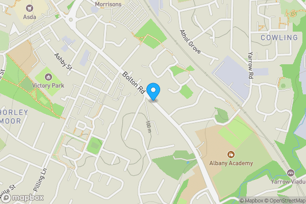 Map location for Bolton Road, CHORLEY, Lancashire, PR7 3ET