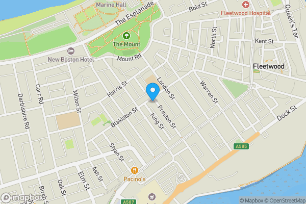 Map location for 67 Blakiston Street, Fleetwood, Lancashire, FY7 6LF