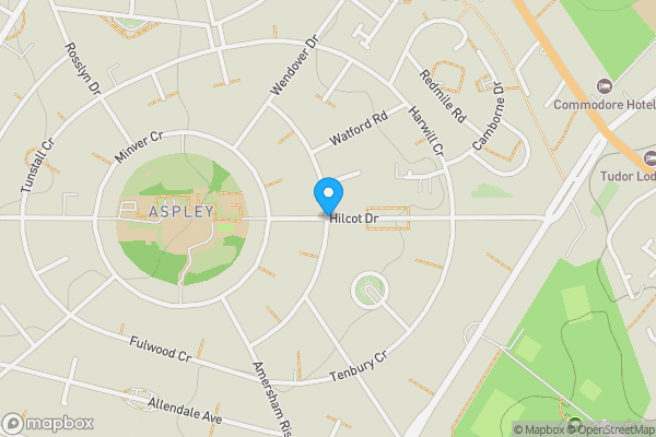 Map location for Hilcot Drive, Nottingham, Nottinghamshire, NG8 5HS