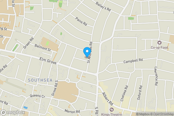 Map location for Flat 3 Mayfair Court, 9 St. Andrews Road, Southsea PO5 1EP
