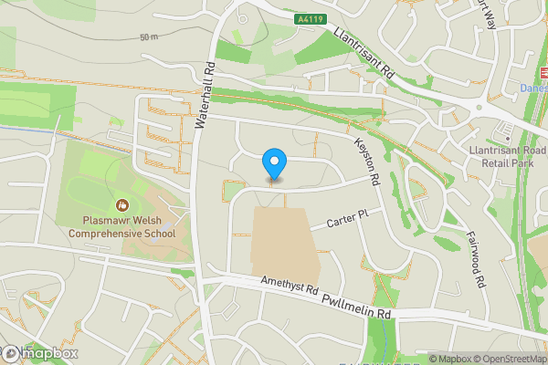 Map location for 73 Amethyst Road, Fairwater, Cardiff, CF5 3NT