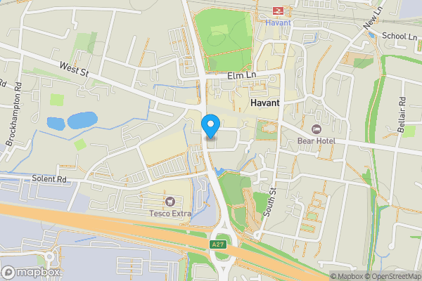 Map location for 11 South Park Court, Havant, Hampshire, PO9 1FG