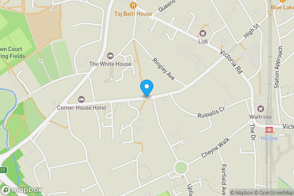 Map location for Massetts Road, Horley, Surrey, RH6 7BP