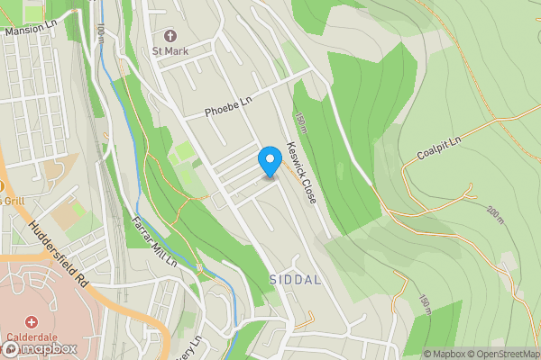 Map location for 2 Siddal Street, Siddal, Halifax, HX3 9BH