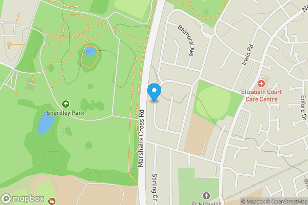 Map location for Sherdley Park Drive, ST. HELENS, Merseyside, WA9 3TW