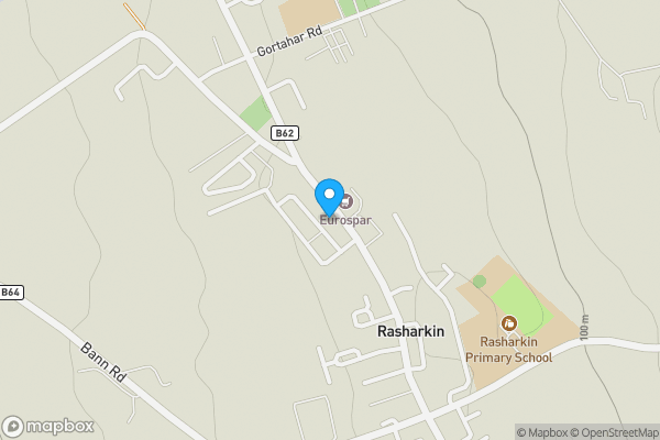 Map location for 26, Main Street, Rasharkin, Ballymena, County Antrim, BT44 8PU