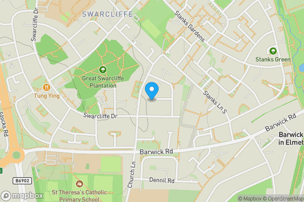 Map location for 19 Eastwood Garth, Leeds, West Yorkshire LS14 5JD
