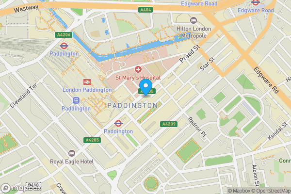 Map location for 133 Praed Street, Paddington, London, W2 1RN