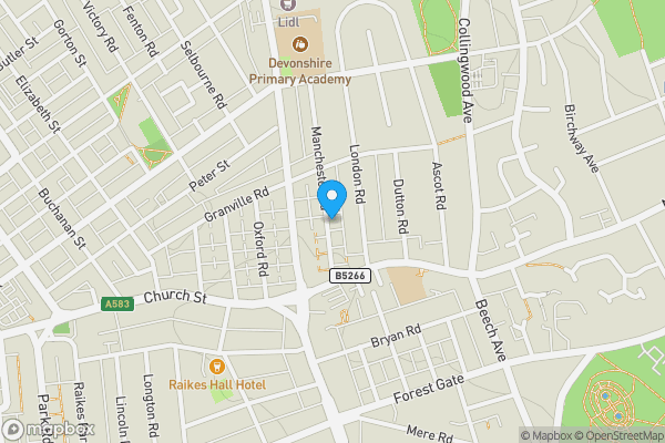 Map location for 45, Blackpool, Lancashire, FY3 8DN