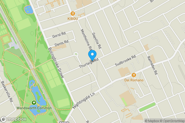 Map location for Flat 4 Thurleigh Mansions, 33 Thurleigh Road, Balham, London SW12 8UA