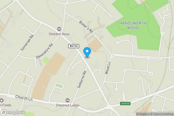 Map location for Flat 1, 46 Handsworth Wood Road, Birmingham, West Midlands B20 2DT