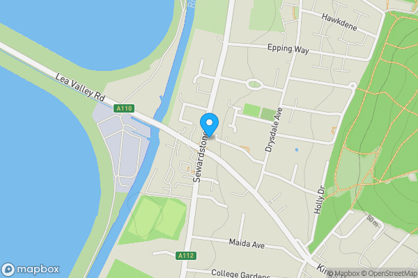 Map location for Stonehill Court, 25 Markfield Gardens, Chingford, London, E4 7NS