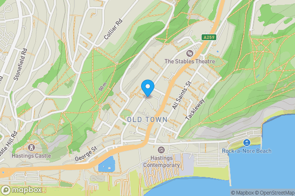 Map location for Duke Of Wellington, 28-29 High Street, Hastings, East Sussex, TN34 3EY