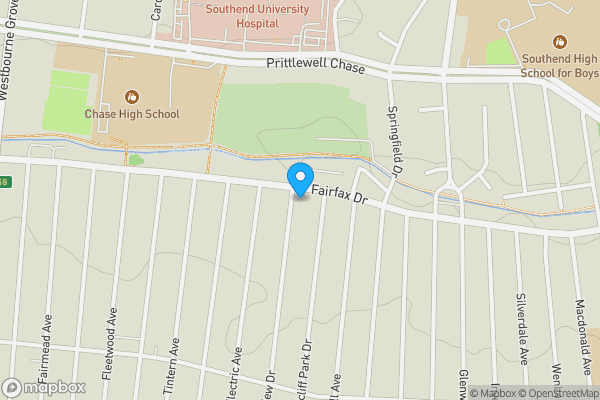 Map location for 153 Northview Drive, Westcliff-on-Sea, Essex, SS0 9ND