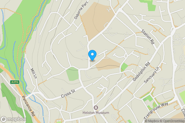 Map location for The Gables, 14 Church Hill, Helston, Cornwall TR13 8NW