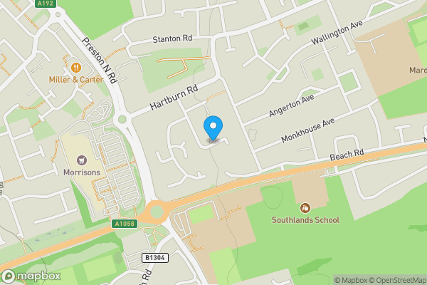 Map location for Cambo Place, North Shields , NE30 3RL