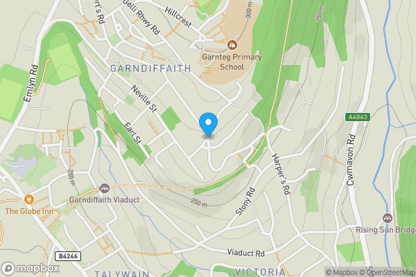 Map location for Building Plot, Stanley Road, Garndiffaith, Pontypool, Gwent, NP4 7LY