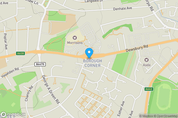 Map location for Cross Lane, WAKEFIELD, West Yorkshire, WF2 8DA