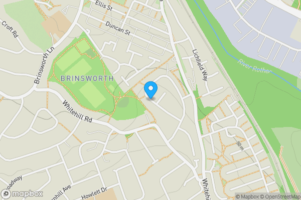 Map location for Sunnybank Crescent, ROTHERHAM, South Yorkshire, S60 5JJ