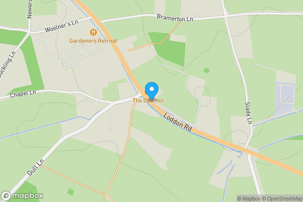 Map location for The Gull Inn, Loddon Road, Framingham Pigot, Norwich, NR14 7PL