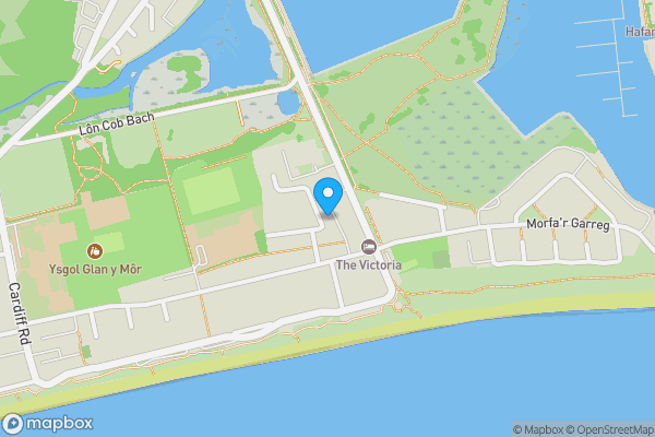 Map location for Queensway, Manor Avenue, Pwllheli, LL53 5AG