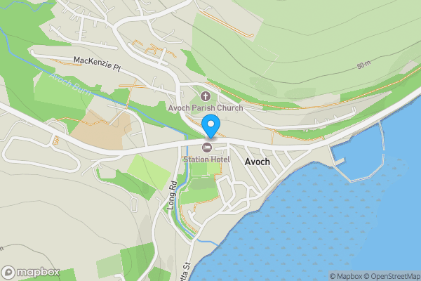 Map location for Development Site, Bridge Street, Avoch, Inverness, IV9 8PP