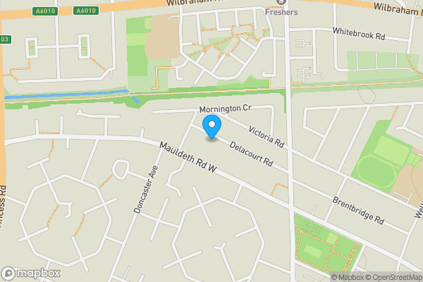 Map location for 53 Delacourt Road, Manchester M14 6BU