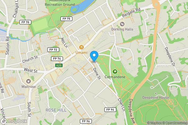 Map location for 29 Cotmandene, Dorking, Surrey, RH4 2BT