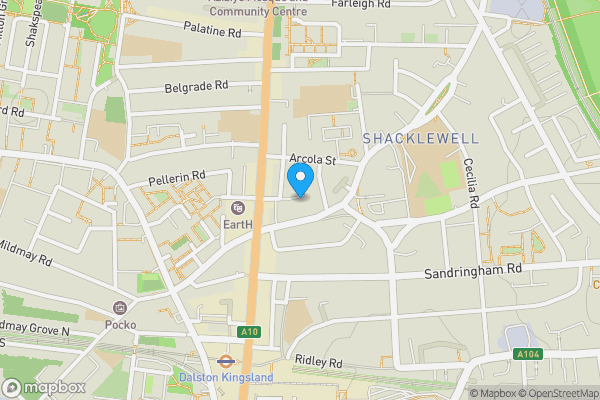 Map location for 17-19 Shacklewell Lane, Dalston, London, E8 2DA