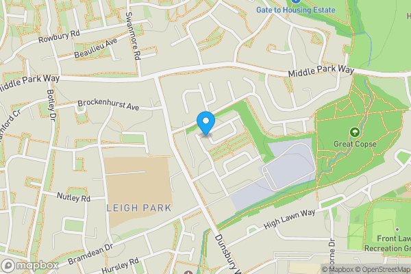 Map location for Flat 2, 32 Billys Copse, Havant, Hampshire, PO9 5DJ