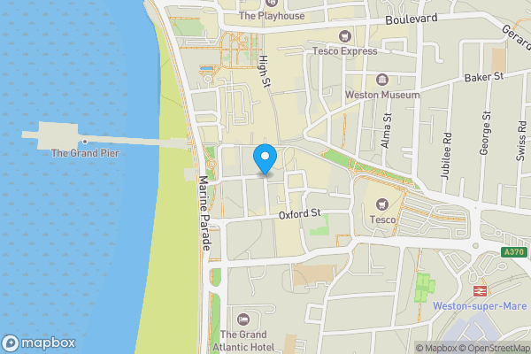 Map location for Greenfield Place, Weston-super-Mare, North Somerset, BS23 2BB Beach Road Weston-super-Mare, North Somerset Beach Road Weston-super-Mare, North Somerset Grove Park Road Weston-super-Mare, North Somerset