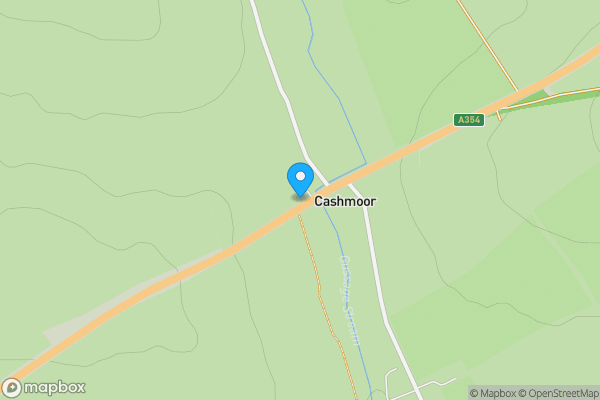 Map location for The House, Cashmoor Inn, Blandford Forum, Dorset DT11 8DN