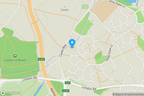 Map location for 46 Castle Way Leybourne, West Malling, Kent, ME19 5HG