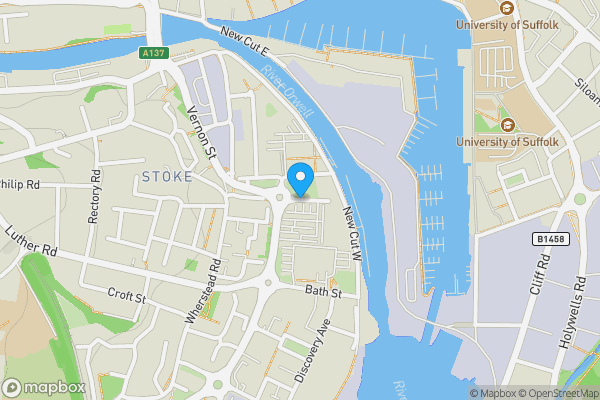 Map location for Land north side of, Mather Way, Ipswich, Suffolk, IP2 8HW