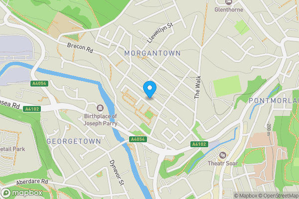 Map location for 25, Brecon Road, MERTHYR TYDFIL, Mid Glamorgan, CF47 8NL