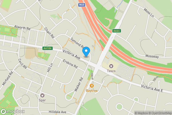 Map location for 18 Victoria Avenue, Manchester, Lancashire, M9 6QL