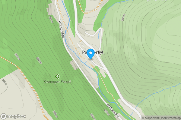 Map location for 1.5 Acre Site at Station Row, Pontyrhyl, Bridgend, CF32 8PJ