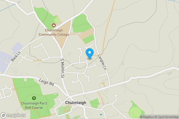 Map location for 41 Langley View, Chulmleigh, Devon, EX18 7BQ
