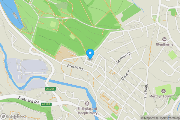 Map location for 1 Cross Margaret Street, Merthyr Tydfil, Mid Glamorgan, CF47 8TL