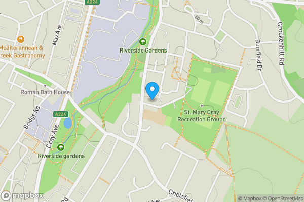 Map location for 5, Park Road, ORPINGTON, Kent, BR5 4AS