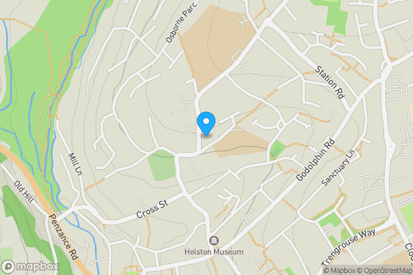 Map location for The Gables, 14 Church Hill, Helston, Cornwall TR13 8NW