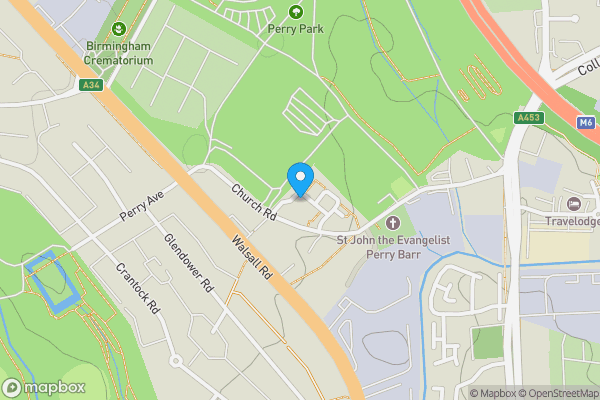 Map location for 35 Perry Villa Drive, Perry Barr, Birmingham, B42 2LG