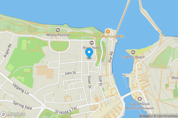 Map location for 2 South Terrace, Whitby, YO21 3HG