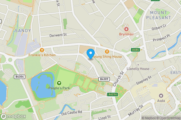 Map location for 60 Coleshill Terrace, Llanelli, Dyfed, SA153DA