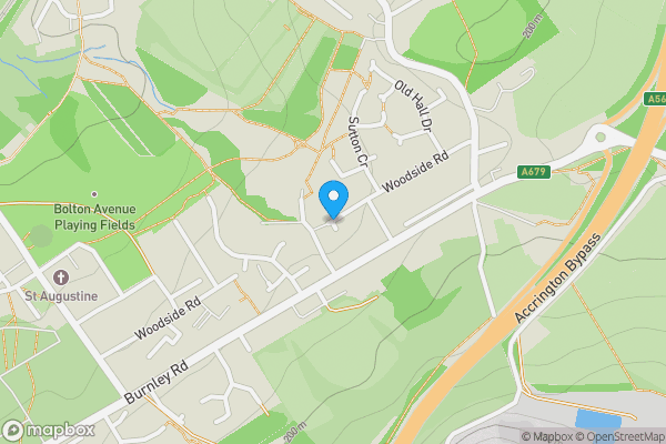 Map location for Land At Woodside Close, Accrington, Lancashire, BB5 6NZ
