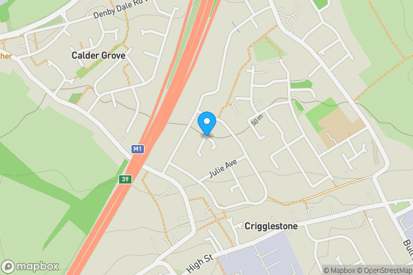 Map location for Gillion Crescent, WAKEFIELD, West Yorkshire, WF4 3PP