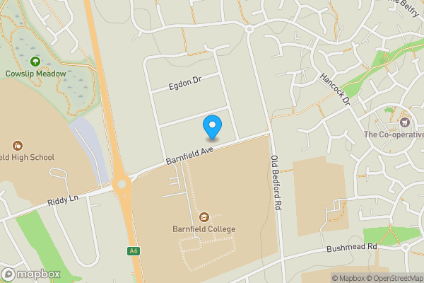 Map location for 41 Barnfield Avenue, Luton, Bedfordshire, LU2 7AS